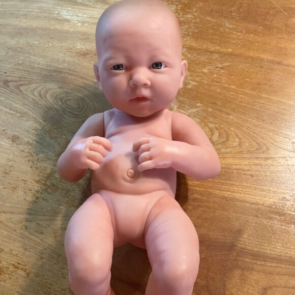 Berenguer Vinyl Newborn Doll Baby Girl Realistic Lifelike Blue  Eyes - Picture 1 of 15